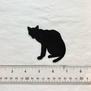 Black Cat Sew On Patch